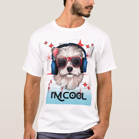 T-shirt conception de chien (Devant)