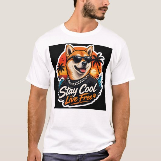 T-shirt conception de chien (Devant)