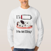 T-shirt Conception de chien endormi (Devant)