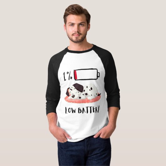 T-shirt Conception de chien endormi (Devant entier)