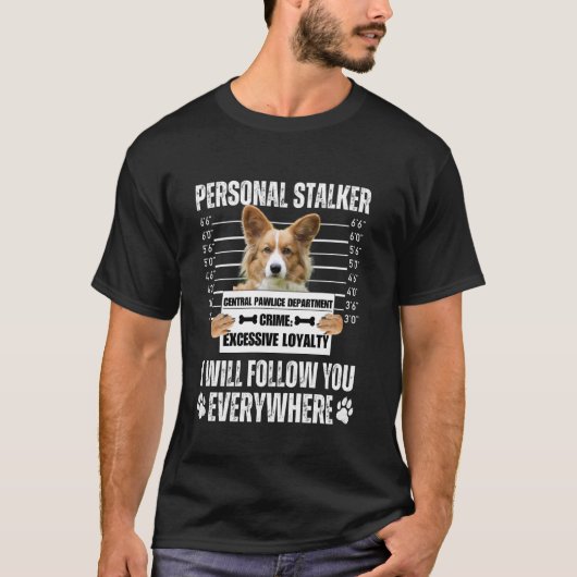 T-shirt Conception de chien traqueur personnel drôle - Cor (Devant)