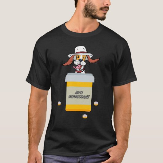 T-shirt Conception de chiens de pharmacie mignons (Devant)