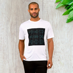 T-shirt Conception de circuit de flèche de technologie fut