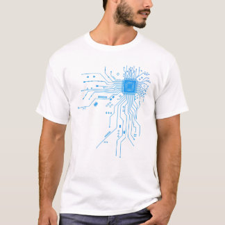 T-shirt Conception de circuit imprimé de geek informatique
