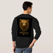 T-shirt Conception de citation de force incassable d'ours (Dos entier)