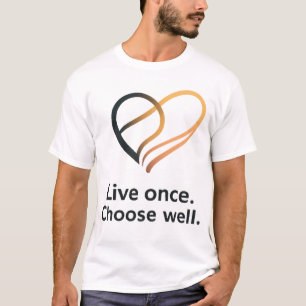 T-shirt Conception de citation de vie intentionnelle