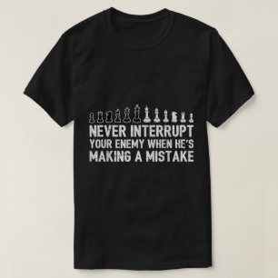 T-shirt Conception de citation drôle de stratégie d'échecs