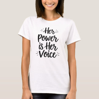 T-shirt Conception de citation féministe puissante