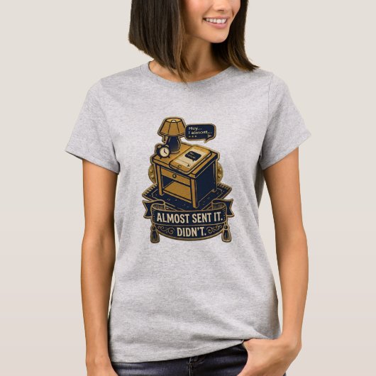 T-shirt Conception de citation identifiable « Presque envo (Devant)