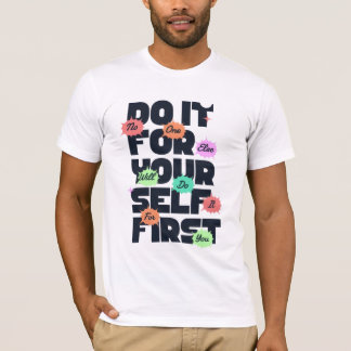 T-shirt Conception de citation motivationnelle pour une me