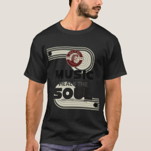 T-shirt Conception de citation Musique guérit l'âme