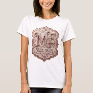 T-shirt Conception de citation Snappy Gold ME EST 2005
