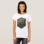 T-shirt Conception de citation Statement Gold ME EST 2000 (Devant entier)