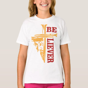 T-shirt Conception de clou de croix de Jésus – Puissant Ch