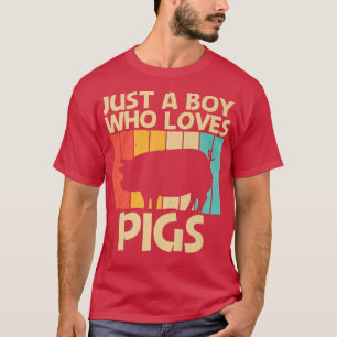 T-shirt Conception de cochon drôle pour les garçons les en