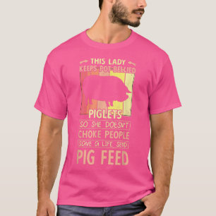T-shirt Conception de cochon ventré - Femme éleveuse de co