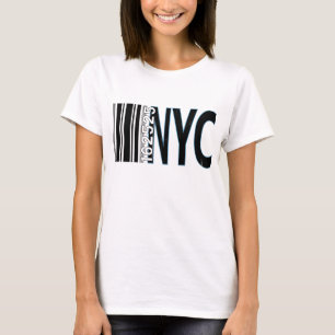 T-shirt Conception de code à barres New York City 1625