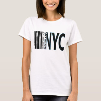 T-shirt Conception de code à barres New York City 1625
