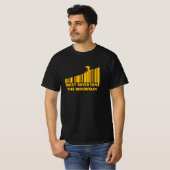 T-shirt Conception de code-barres cool Meilleur skieur sur (Devant entier)