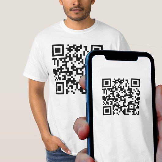T-shirt Conception de code QR