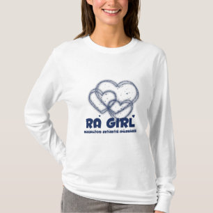 T-shirt Conception de coeur de fille de RA : : Rhumatisme