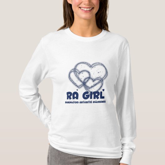 T-shirt Conception de coeur de fille de RA : : Rhumatisme (Devant)