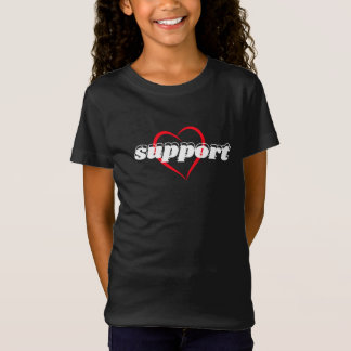 T-Shirt Conception de cœur de soutien – Symbole d'amour ro