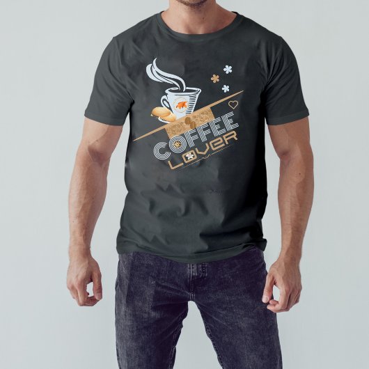 T-shirt Conception de Coffee Lover