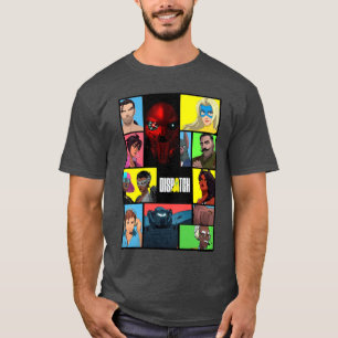 T-shirt Conception de collage de jeu vidéo Dispatch famill