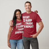 T-shirt Conception de commerce stock Dormir Répéter Cadeau (Unisexe)