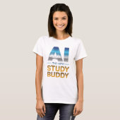 T-shirt Conception de compagnon d'étude en intelligence ar (Devant entier)