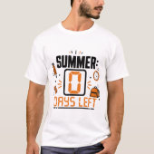 T-shirt Conception de compte à rebours pour la fin de l'an (Devant)