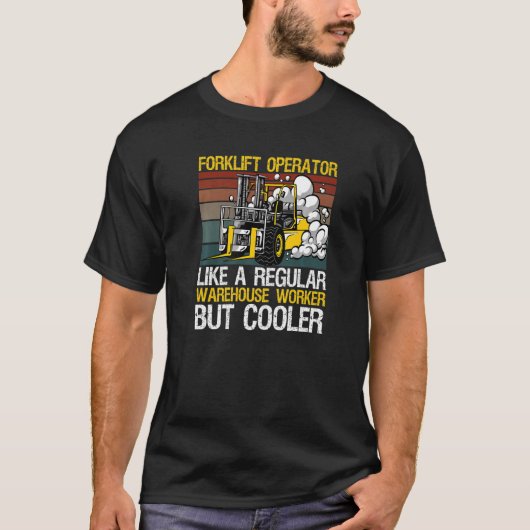 T-shirt Conception de conducteur de chariot élévateur pour (Devant)