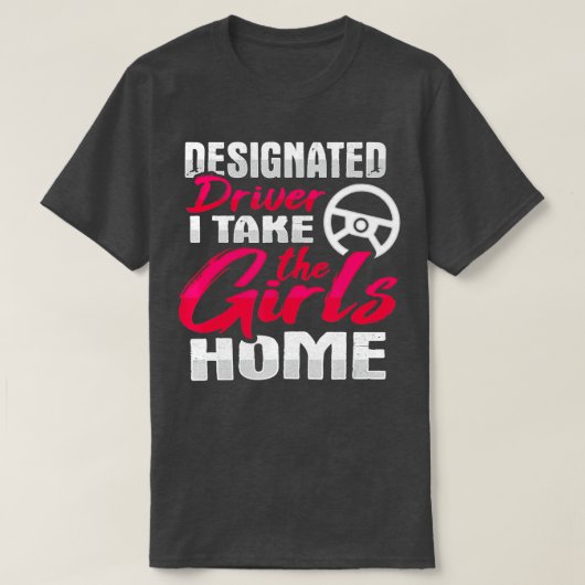 T-shirt Conception de conducteur désigné pour le Volontair (Design devant)