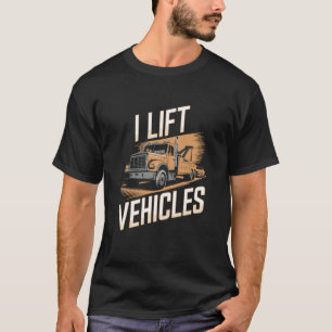 T-shirt Conception de conduite de camion de remorquage de 