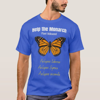 T-shirt Conception de conservation des papillons monarques
