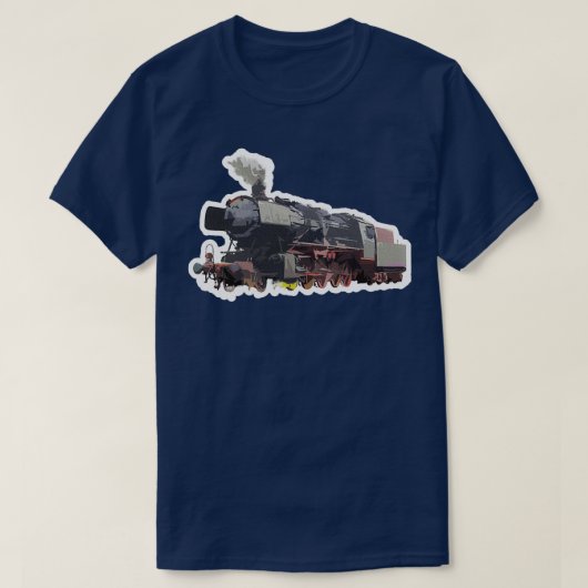 T-shirt Conception de contraste Locomotive pour les amateu (Design devant)