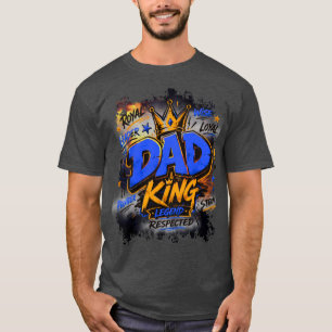 T-shirt Conception de contrefaçon de roi papa