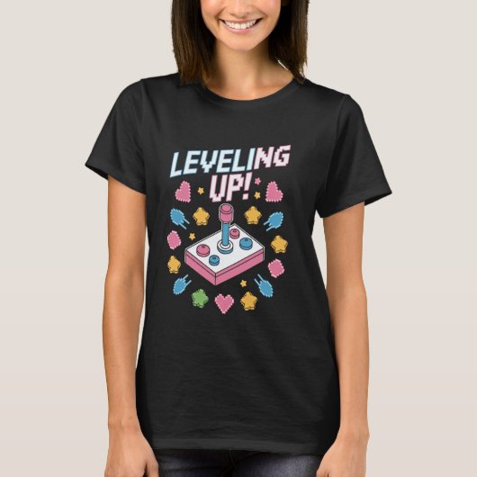 T-shirt Conception de contrôleur de jeu rétroactif (Devant)