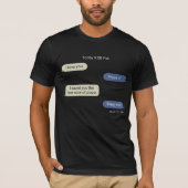 T-shirt Conception de conversation amoureuse drôle de pizz (Devant)