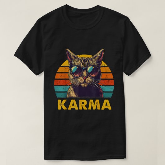 T-shirt Conception de Cool vintage Retro Karma (Design devant)