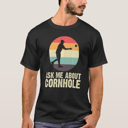 T-shirt Conception de Cornhole Pour Hommes Femmes Bean Bag (Devant)