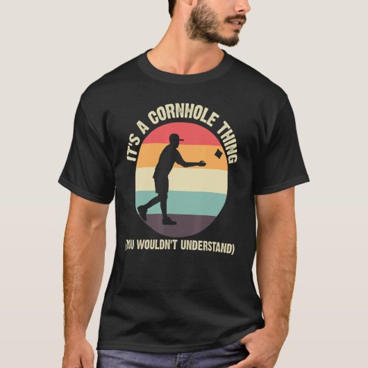 T-shirt Conception de Cornhole Pour Hommes Femmes Bean Bag (Devant)