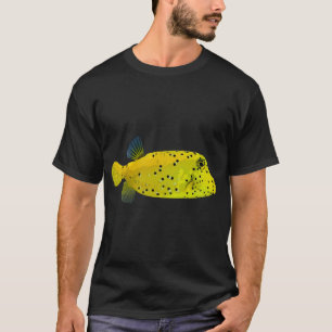 T-shirt Conception de couleur de poisson-box tacheté juvén