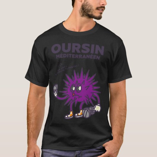 T-shirt Conception de couleur de sandre perche (Devant)