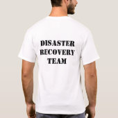 T-shirt Conception de couleur de sécurité de recherche (Dos)