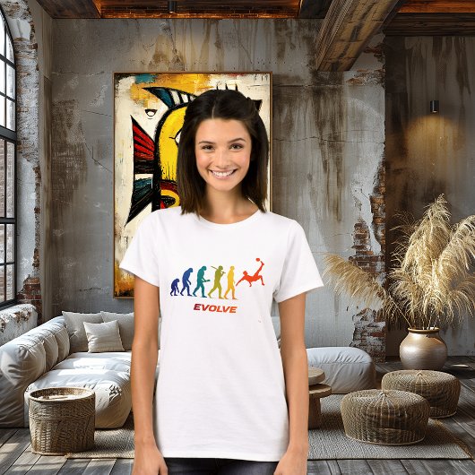 T-shirt Conception de coup de bicyclette en silhouette d'é