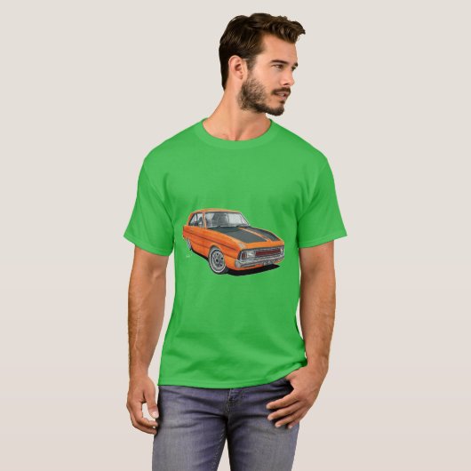 T-shirt Conception de coupe VG Pacer valide en orange (Devant entier)