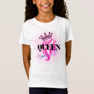 T-Shirt Conception de couronne de reine rose – Puissance f