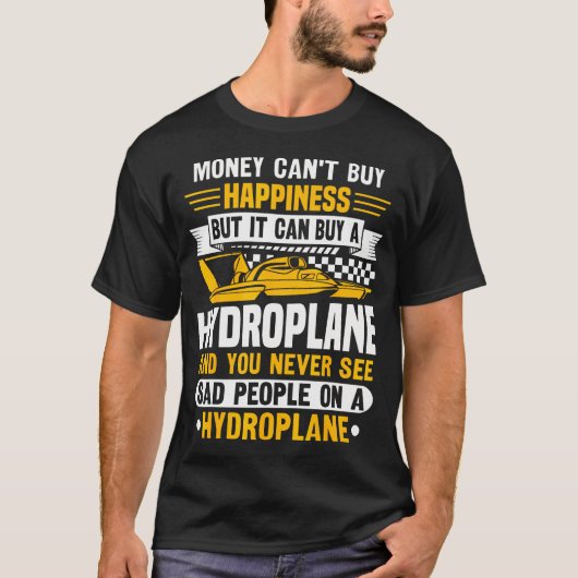 T-shirt Conception de course de bateau hydroplane pour un  (Devant)